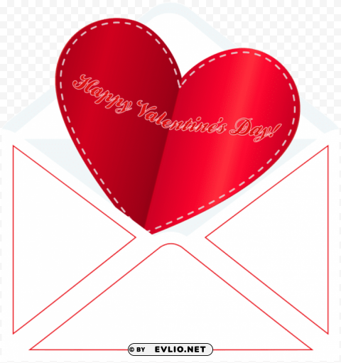 happy valentine's day envelope PNG graphics with clear alpha channel collection