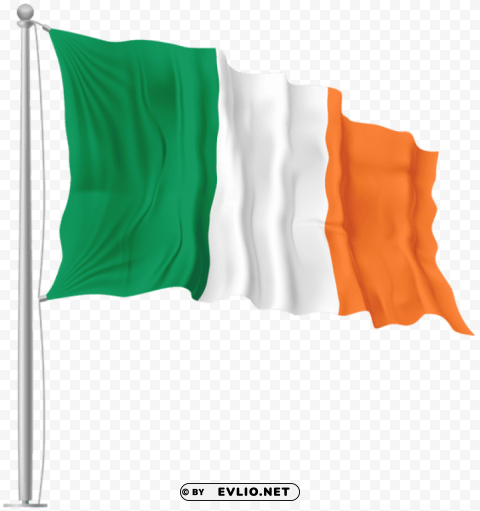 ireland waving flag Isolated Subject in HighQuality Transparent PNG