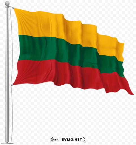 lithuania waving flag PNG files with transparent elements wide collection