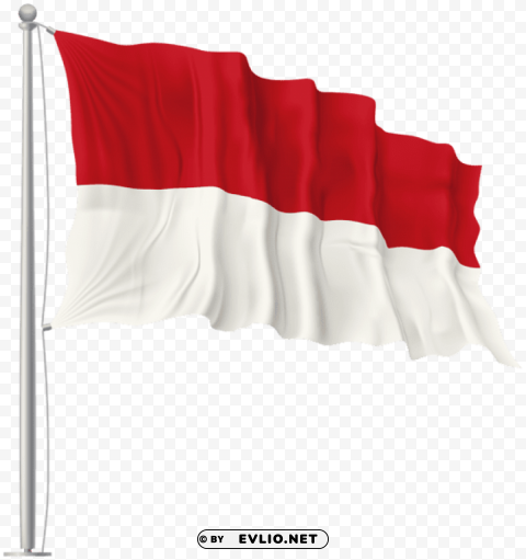 monaco waving flag PNG files with transparent backdrop
