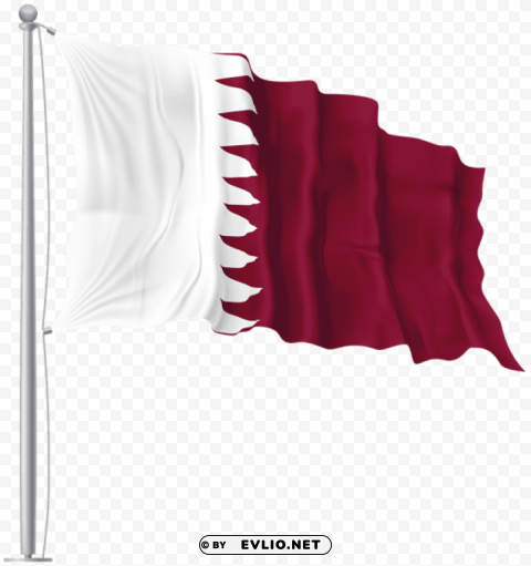 qatar waving flag PNG images with transparent elements pack