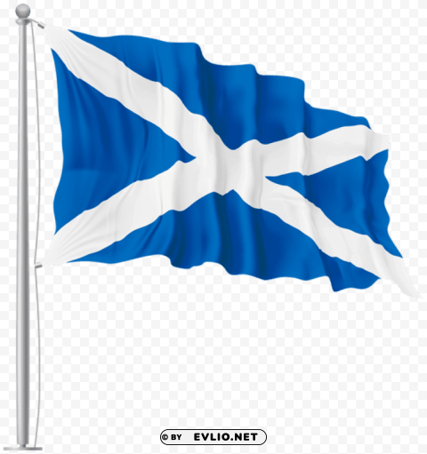 scotland st andrew waving flag Isolated PNG Image with Transparent Background