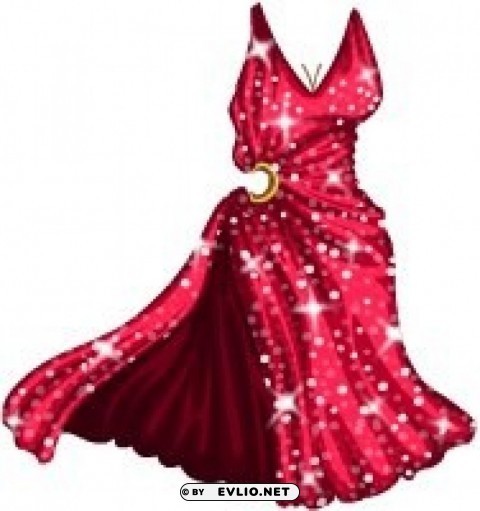 spies vs super villains glam gown red PNG Image Isolated with Transparency