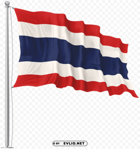 thailand waving flag PNG transparent designs for projects