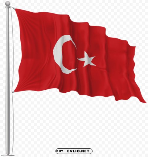 turkey waving flag PNG images with alpha transparency diverse set