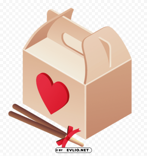 valentine dinner box PNG transparent graphics for projects