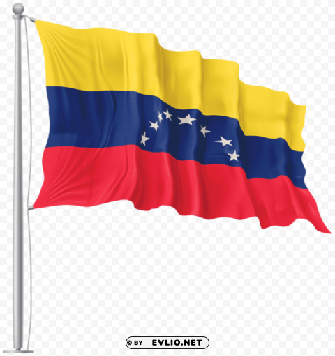 venezuela waving flag PNG Image Isolated with Transparent Clarity