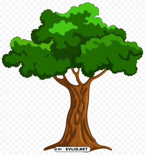 cartoon tree ClearCut Background Isolated PNG Art