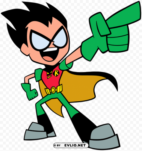 teen titans go robin PNG with no background required
