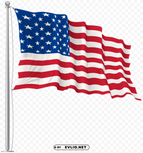usa waving flag Isolated Graphic on HighQuality PNG