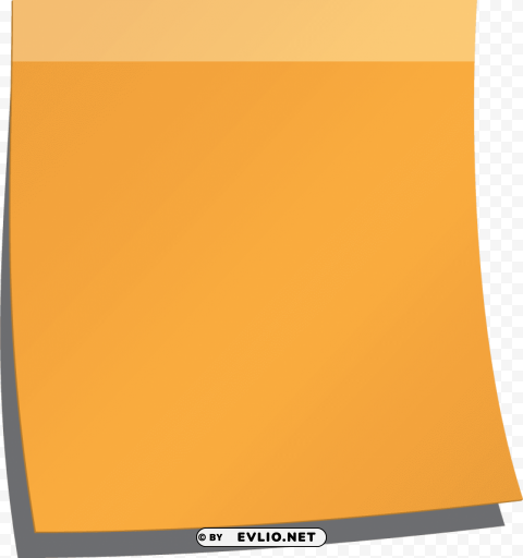 yellow sticky notes PNG clipart with transparent background clipart png photo - 756262e5