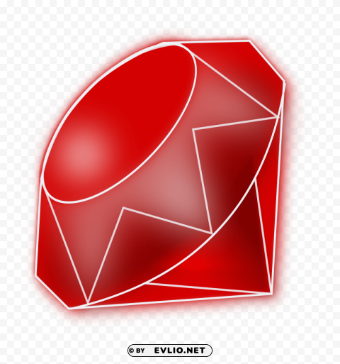 ruby stone gem PNG isolated clipart png photo - 5e8f5aa8
