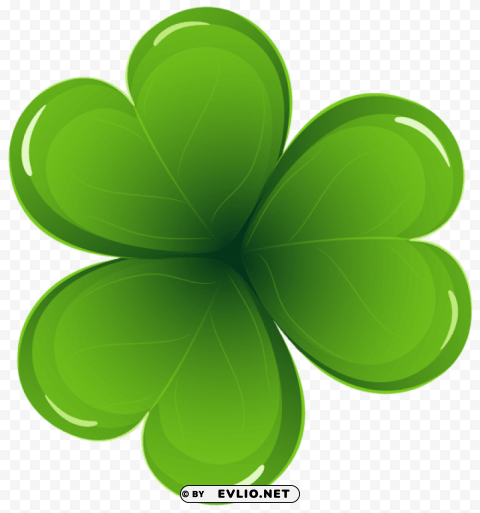 st patricks day shamrock PNG Isolated Design Element with Clarity