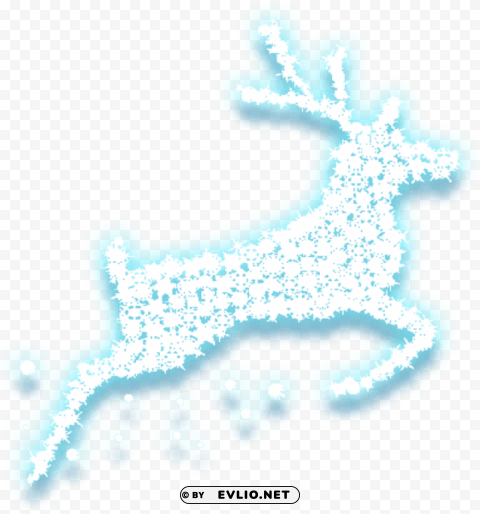 icy deer Transparent PNG Isolated Object with Detail