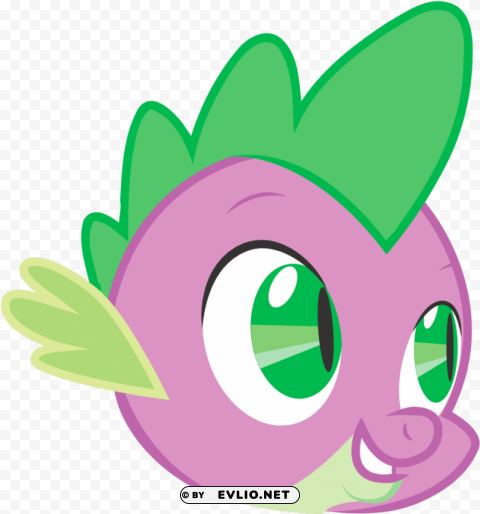 spike head my little pony PNG for use