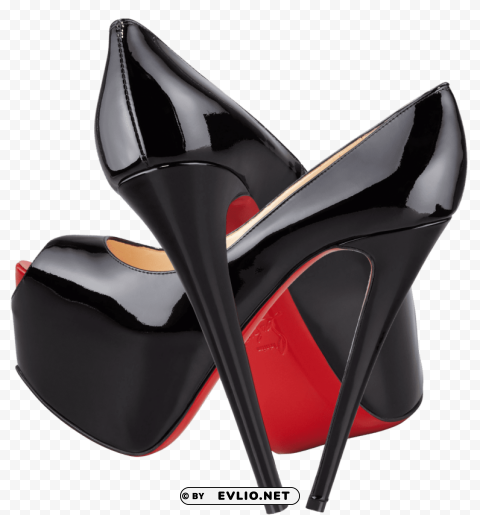 black highness platform red christian louboutin Clear background PNG elements