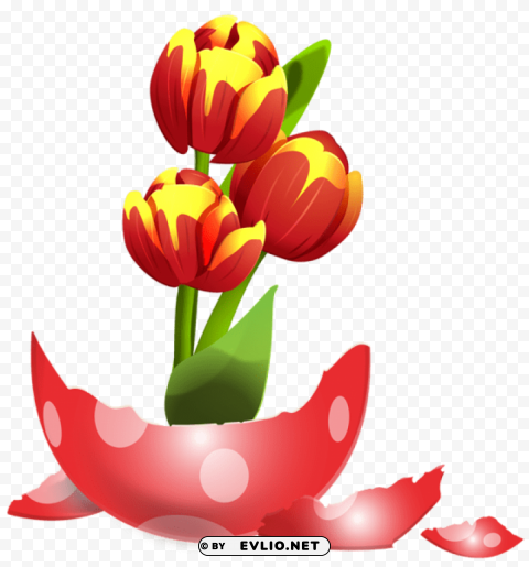 easter egg vase PNG Image with Clear Background Isolated