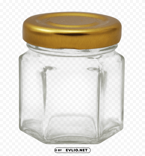 glass jar ClearCut Background Isolated PNG Art