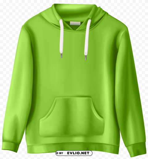 green sweatshirt Isolated Artwork on HighQuality Transparent PNG