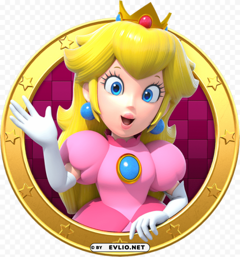 Princess Peach Mario Party Star Rush PNG Image Isolated With Transparent Clarity