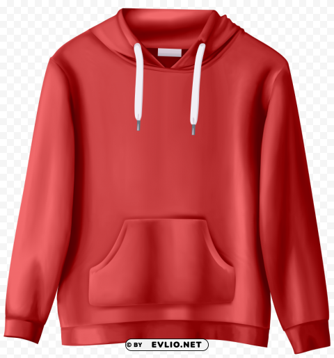 Red Sweatshirt PNG Image Isolated With HighQuality Clarity