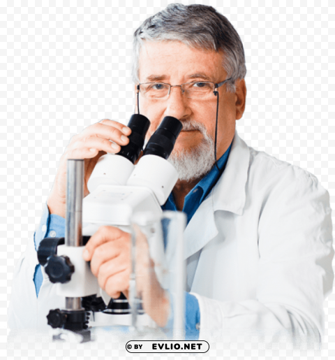 Scientist Transparent Background PNG Isolated Element