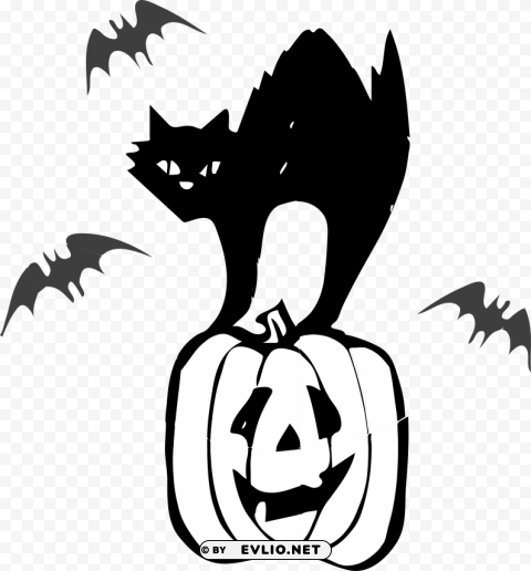 halloween black cat Transparent PNG graphics library