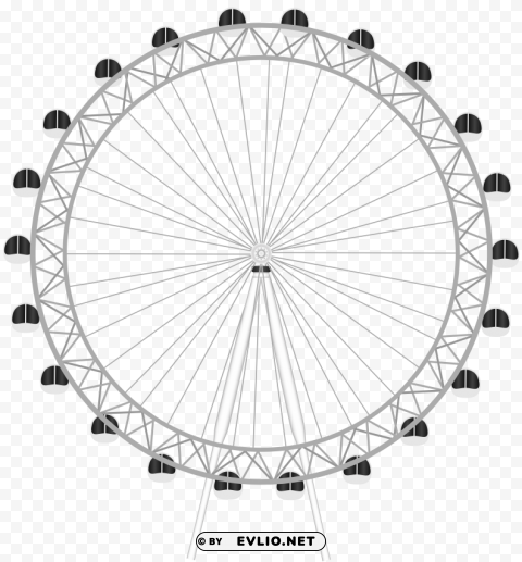 london eye Transparent Cutout PNG Graphic Isolation