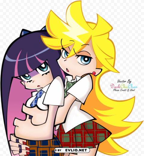 panty and stocking panty x stocking Isolated Subject in HighQuality Transparent PNG