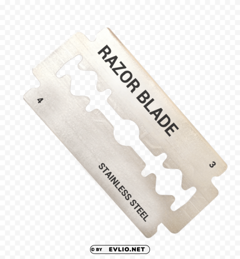 Transparent Background PNG of Razor Blade Isolated Design Element on PNG - Image ID 6f278863