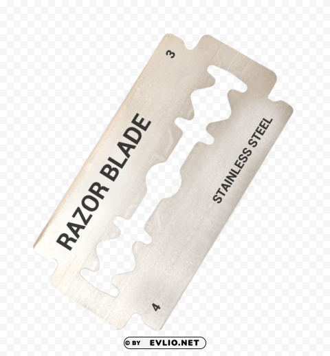 Transparent Background PNG of Razor Blade Isolated Design Element on Transparent PNG - Image ID b9a40ecb