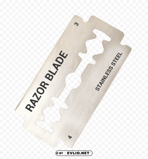 razor blade PNG with clear background set