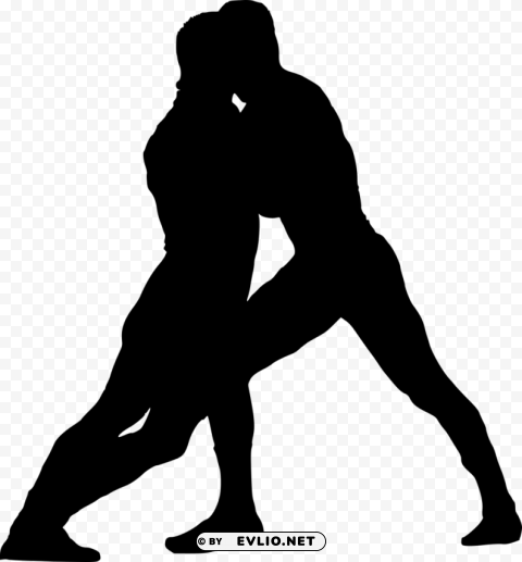 sport wrestling silhouette PNG pictures with no background required