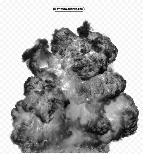 Hd Huge Explosion Black Transparent PNG Isolated Illustrative Element