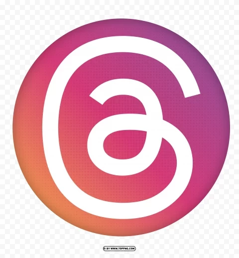 Threads Logo Background Circle In Gradient Colors Png Alpha Channel PNGs