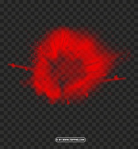  Red Explosion And Cracks Transparent PNG Isolated Graphic Element