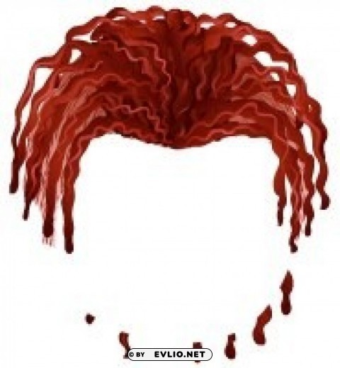 Australia Crop Dreadlocks Hair Red PNG Illustration Isolated On Transparent Backdrop