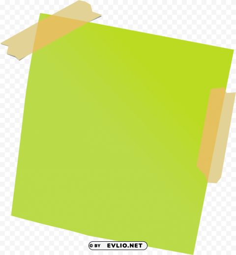 green sticky notes Clear PNG pictures package