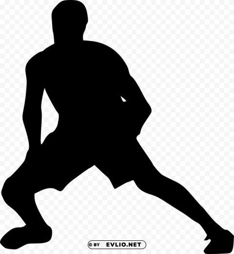 basketball player silhouette Transparent PNG Isolated Object with Detail