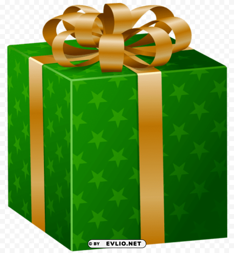 Green Gift Box Transparent PNG Isolated Design Element