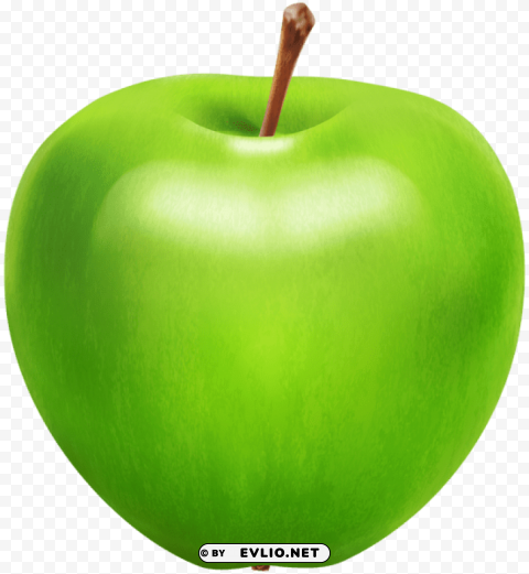 fresh green apple PNG transparent elements complete package