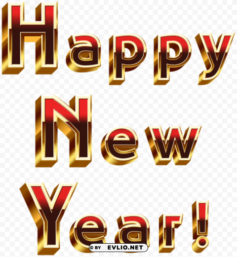 Happy New Year PNG With Clear Overlay