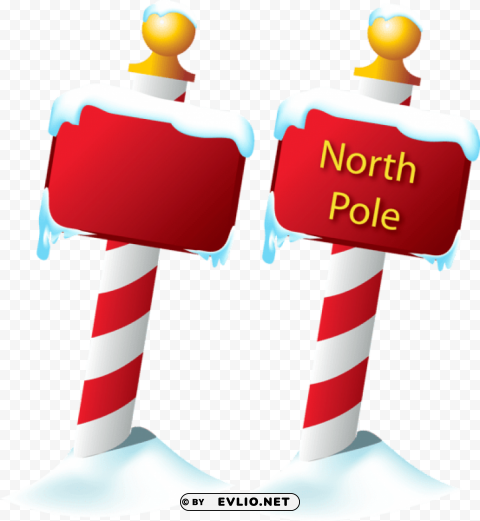 north pole sign HighQuality Transparent PNG Isolation