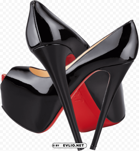 black highness platform red christian louboutin - red bottom heels transparent Clear Background Isolated PNG Graphic