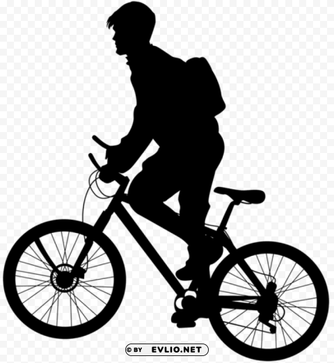 Transparent man riding bicycle silhouette Transparent PNG photos for projects PNG Image - ID e72dcd1b