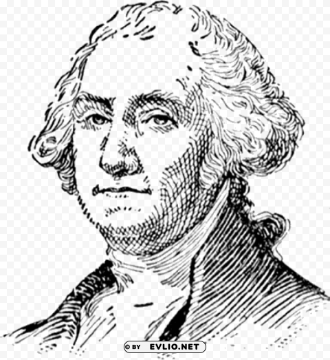 george washington face PNG Image Isolated with Clear Background