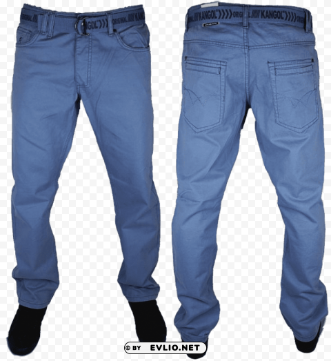 men's plain jeans PNG Image with Transparent Isolation