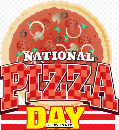 national pizza day PNG Image with Clear Background Isolated