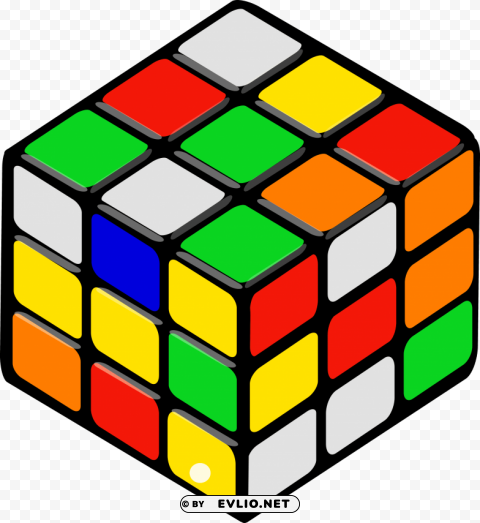 rubik's cube PNG Graphic with Transparent Background Isolation