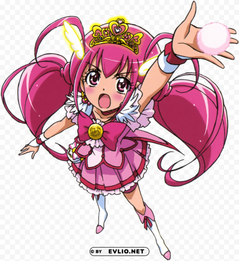 smile pretty cure cure happy Isolated Artwork in Transparent PNG Format